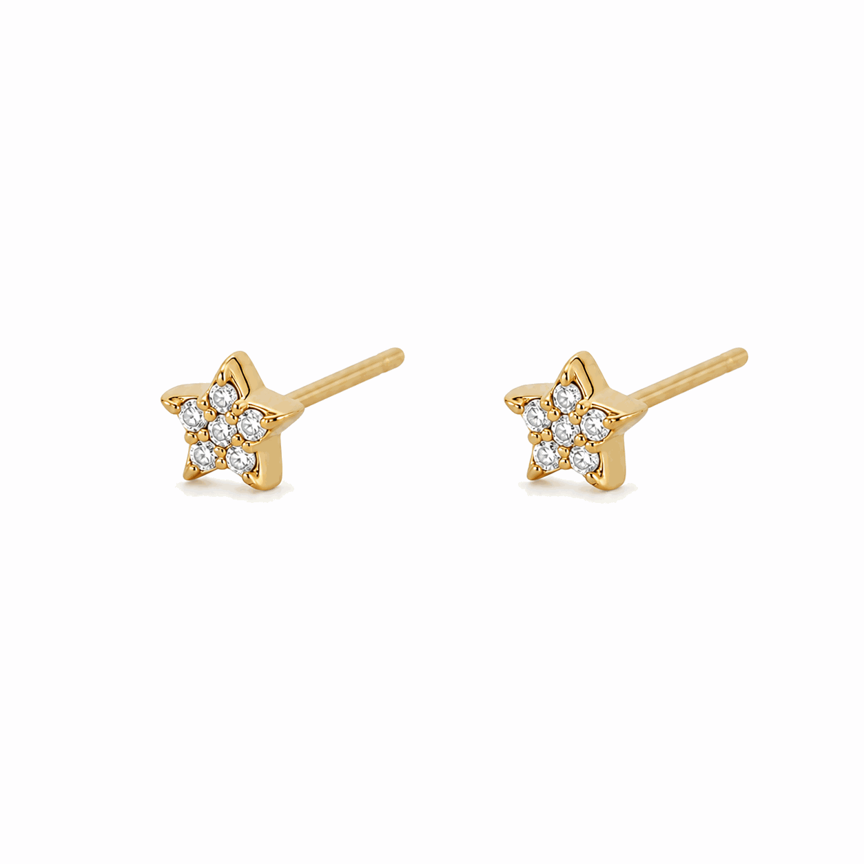 Star mini crystal studs