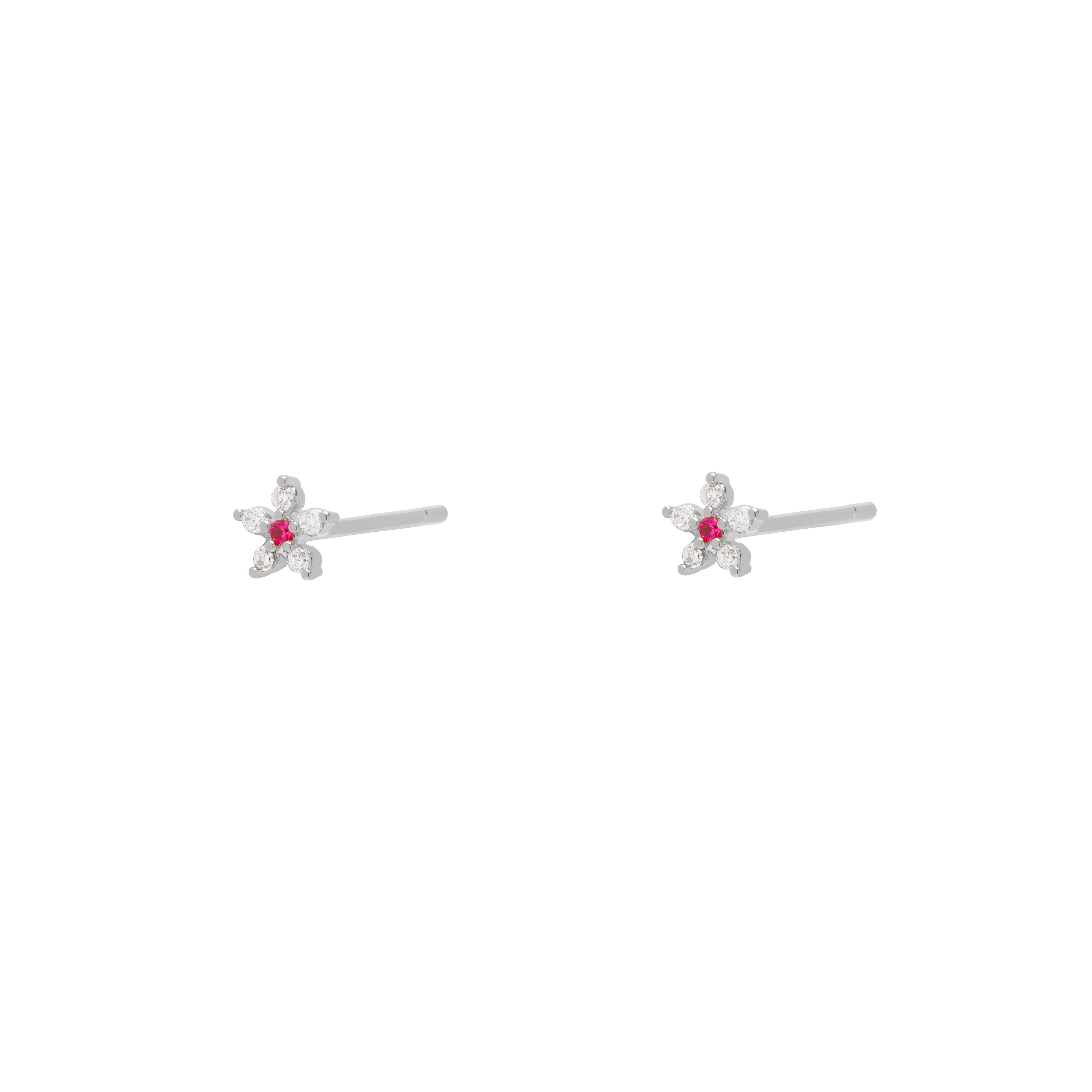 Dira flower crystal studs | MEZI