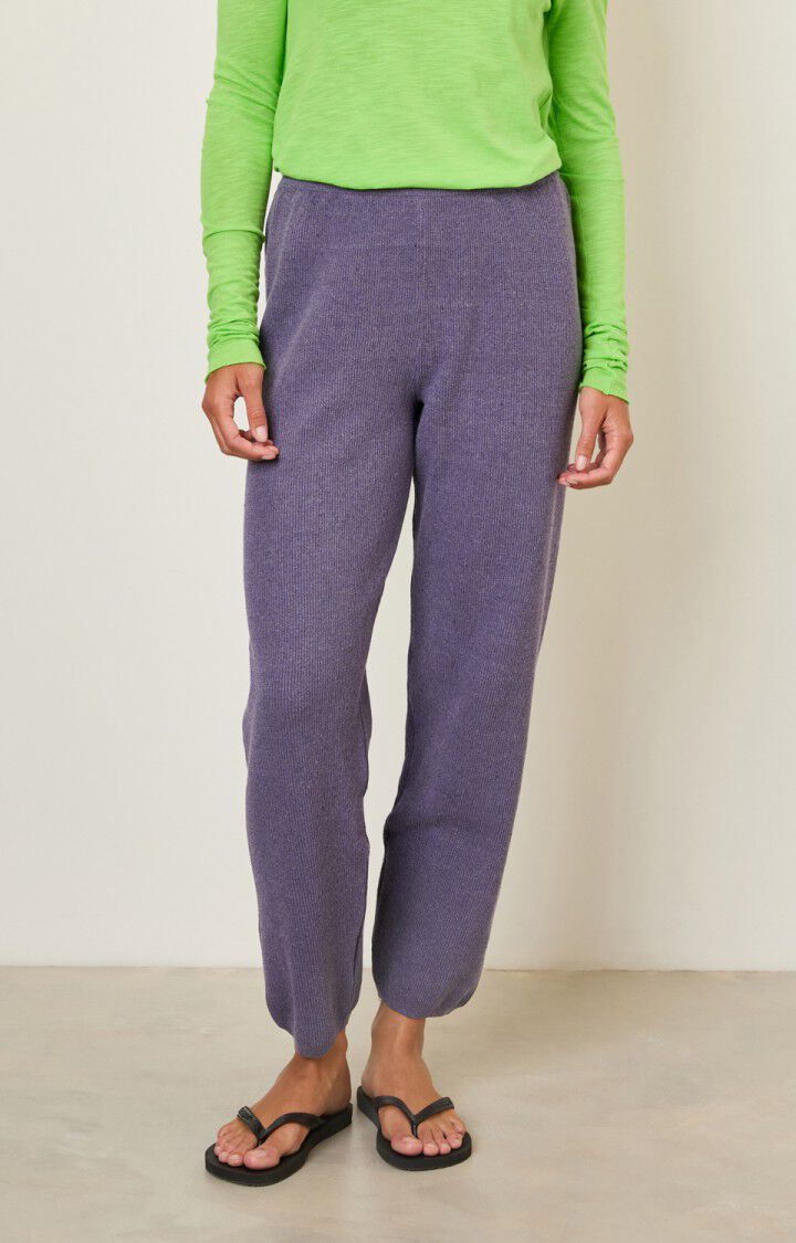 American Vintage Pants Melange Ecru | DOZ05A