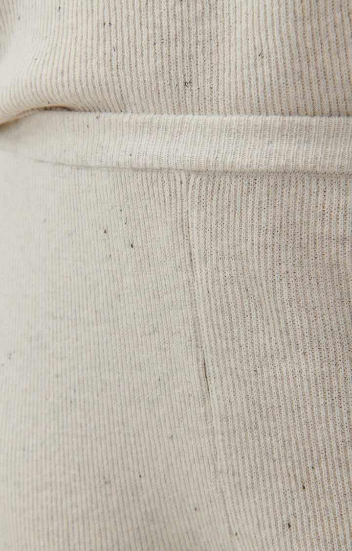 American Vintage Pants Melange Ecru | DOZ05A