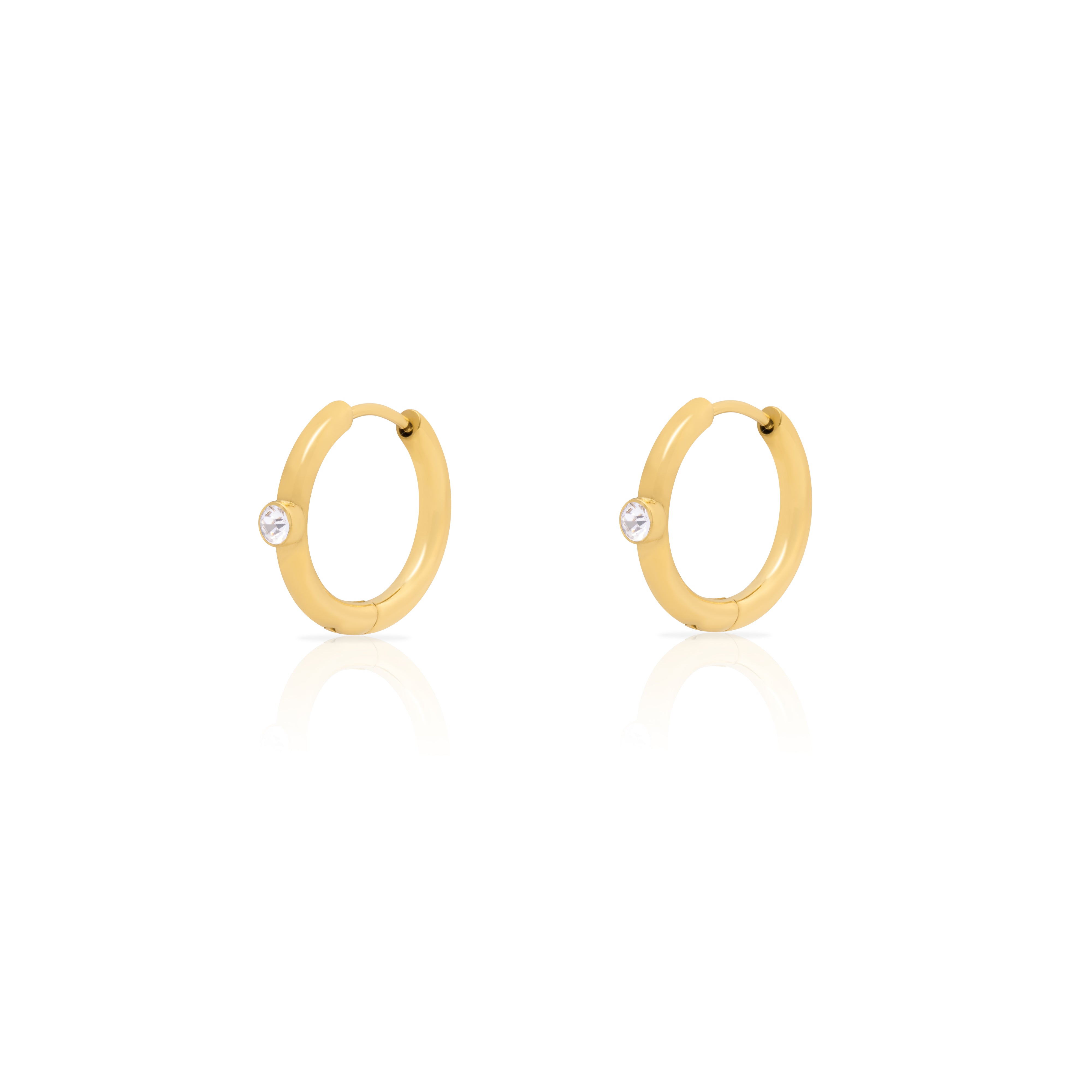 Rian crystal hoop earring