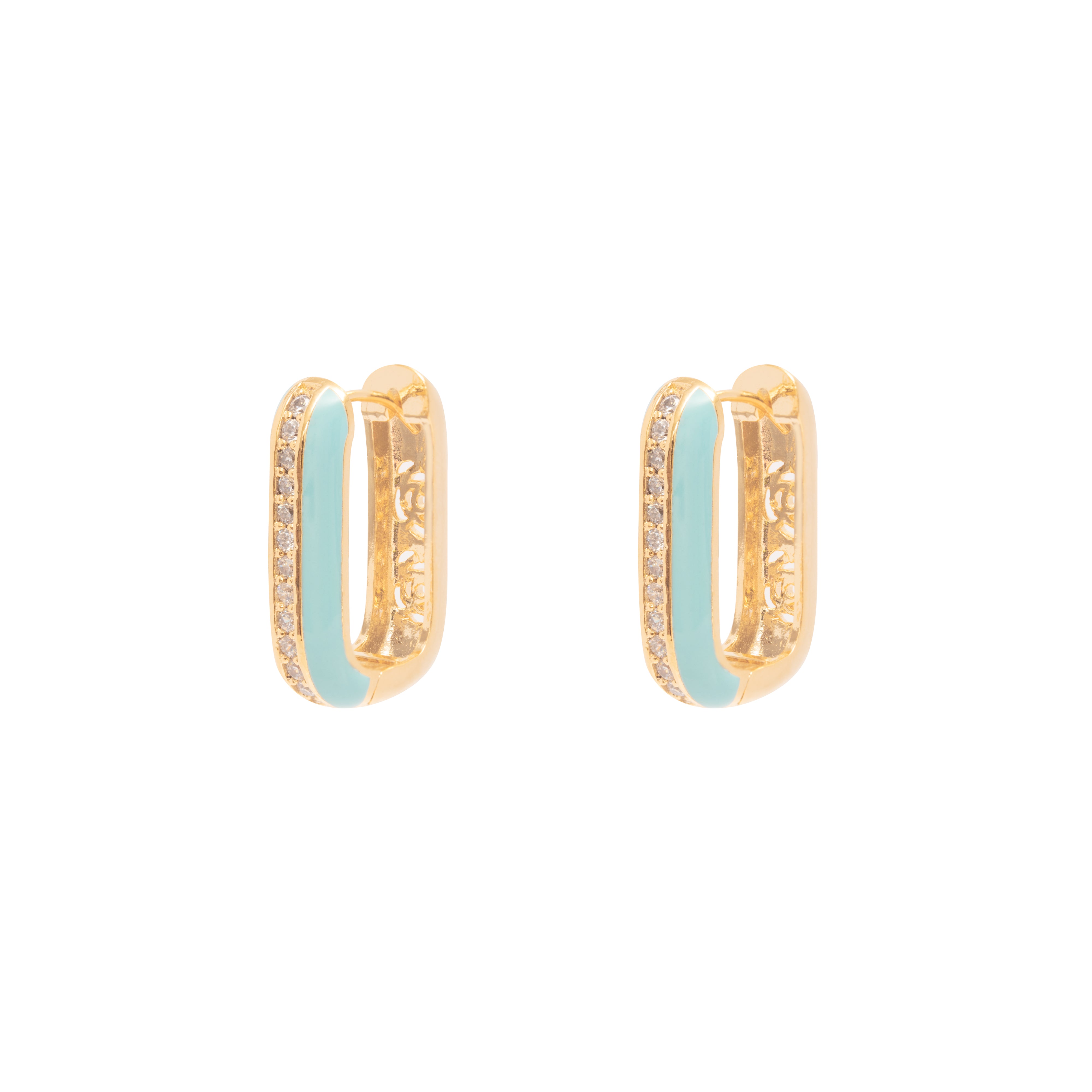 Elian enamel hoop earrings | MEZI