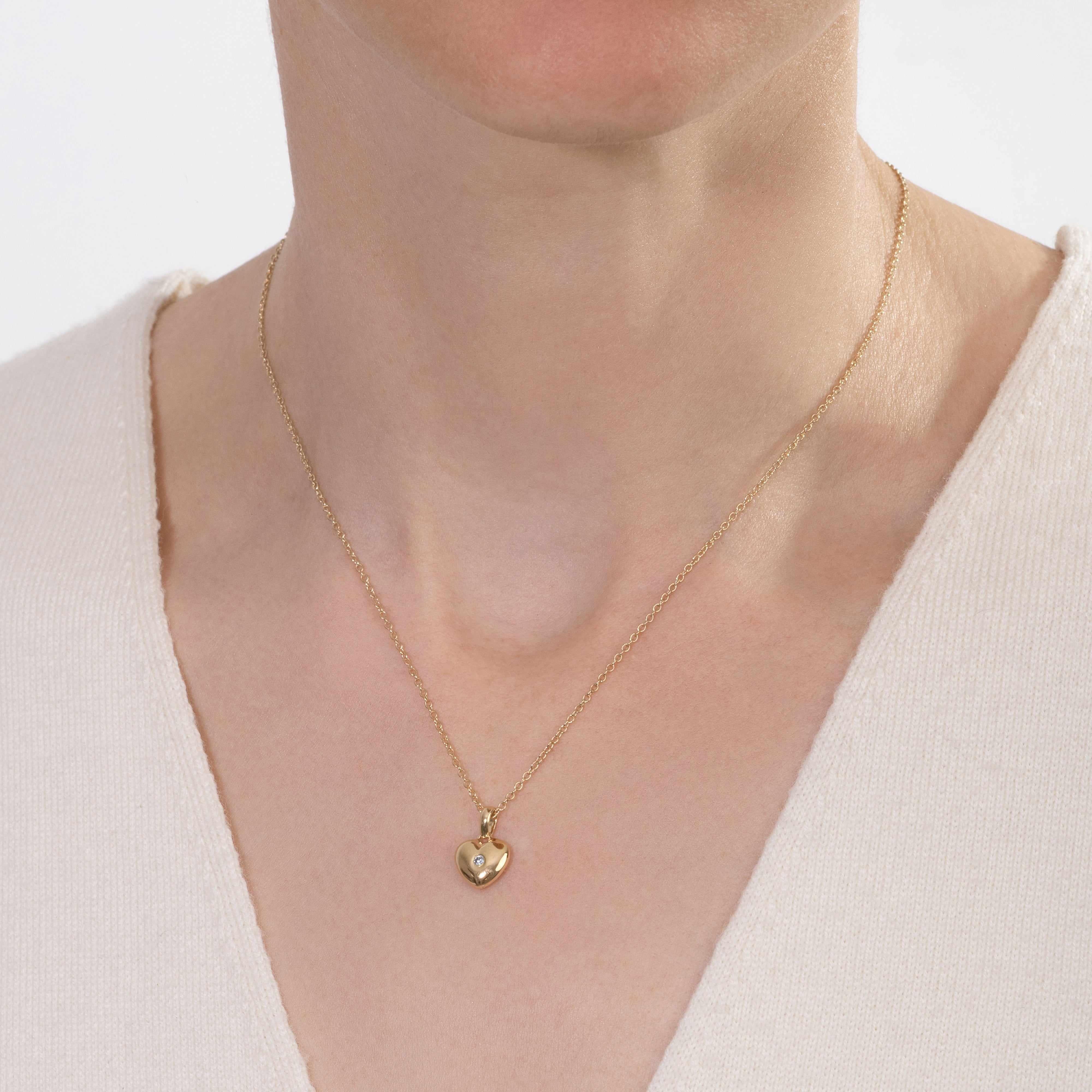 Adora Moissanite Heart Necklace