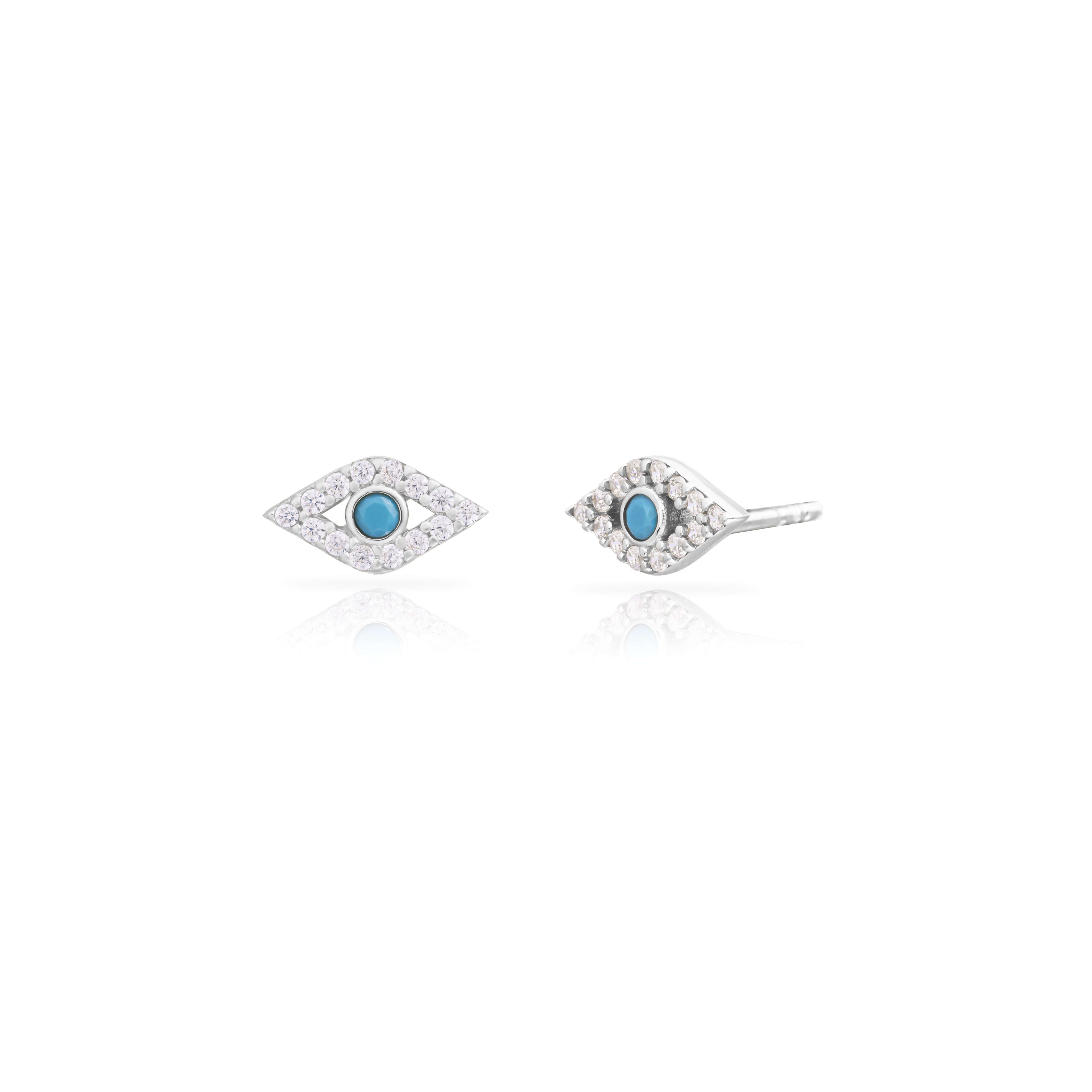 Urla Evil Eye Stud Earrings