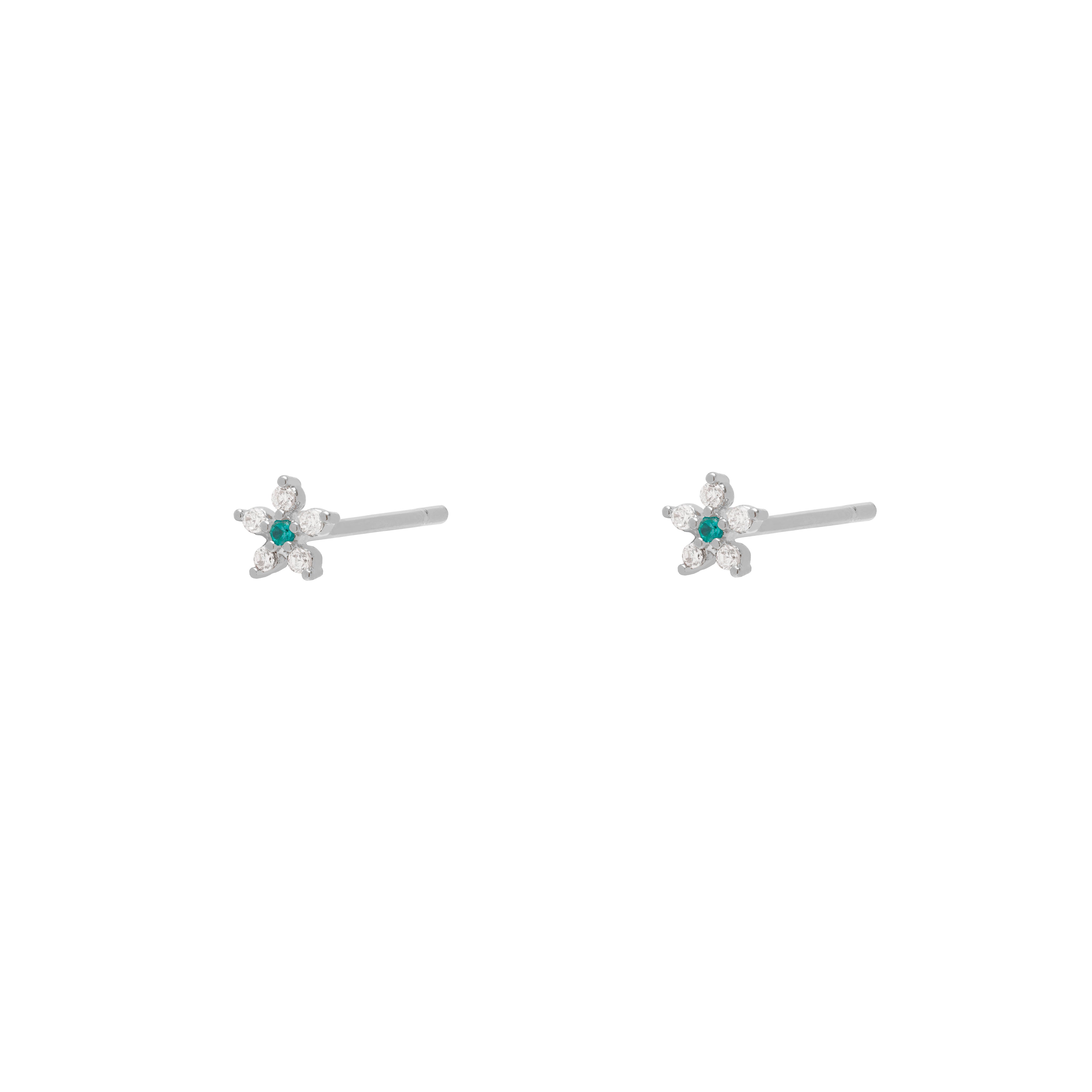 Dira flower crystal studs | MEZI