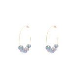 Hazel pearl hoop earrings