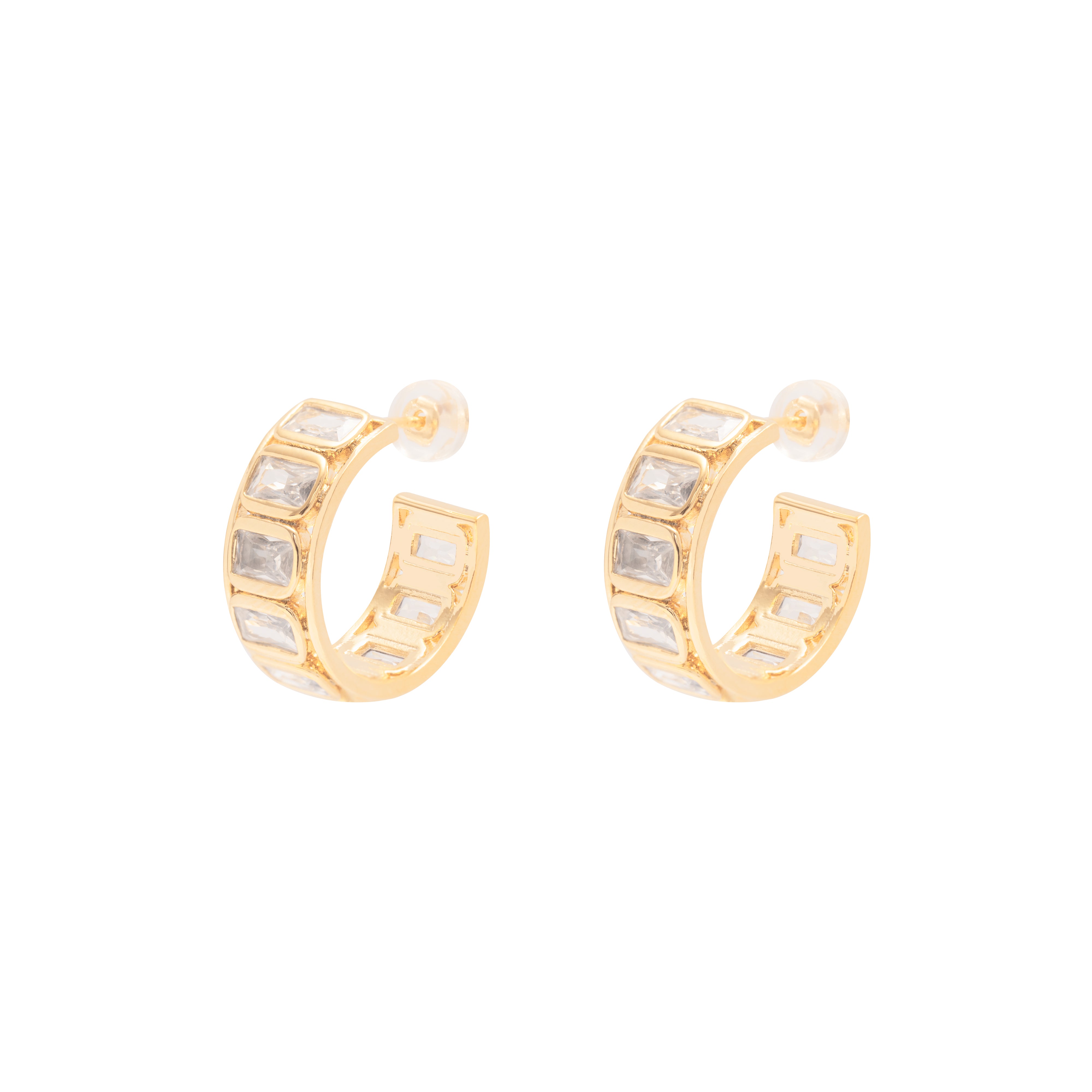 Henari crystal hoops | MEZI