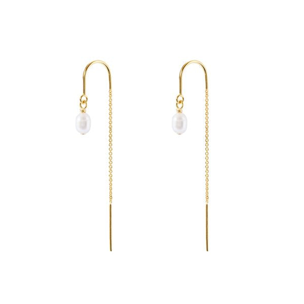 Denira Freshwater Pearl Thread Earrings