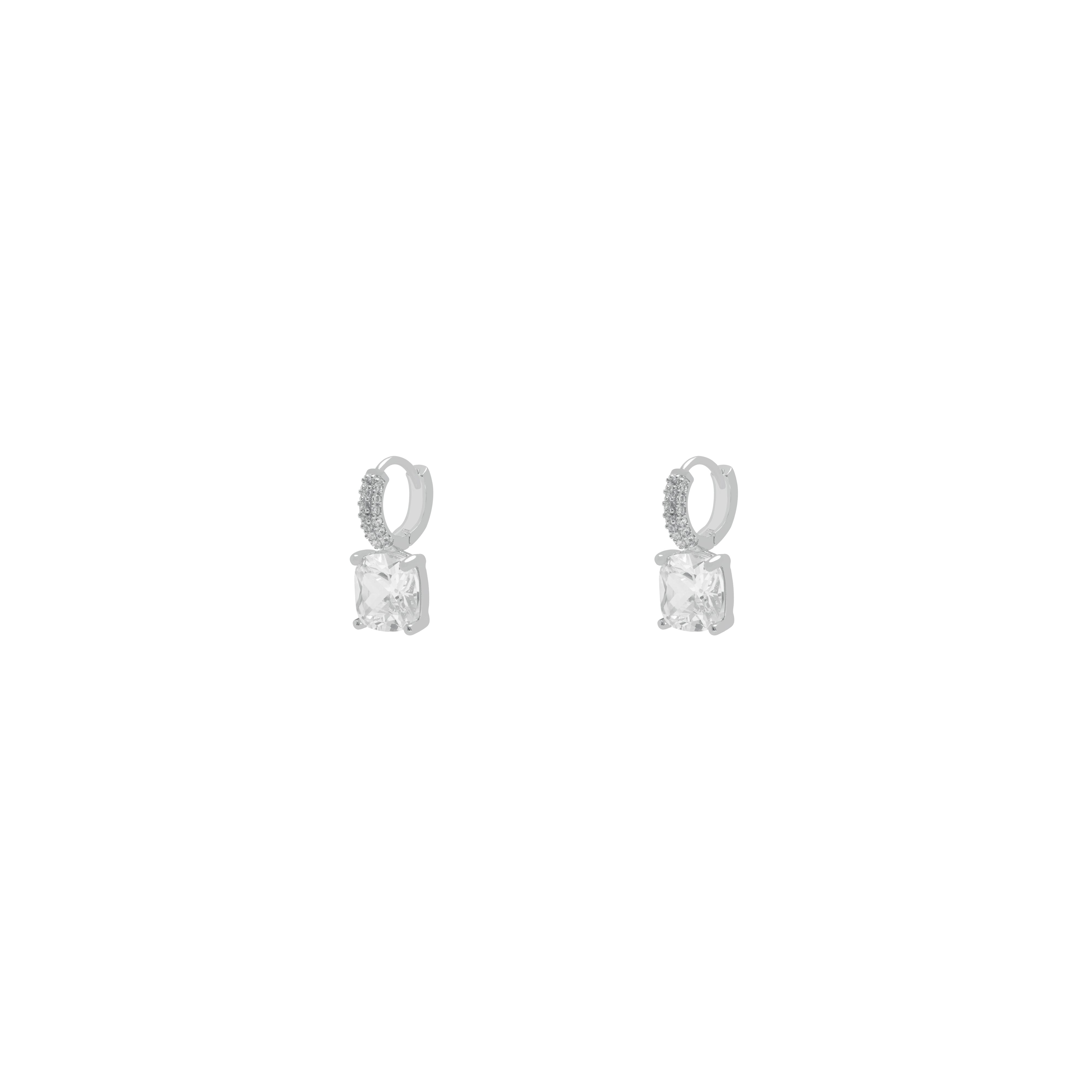 Jenny drop crystal huggies | MEZI