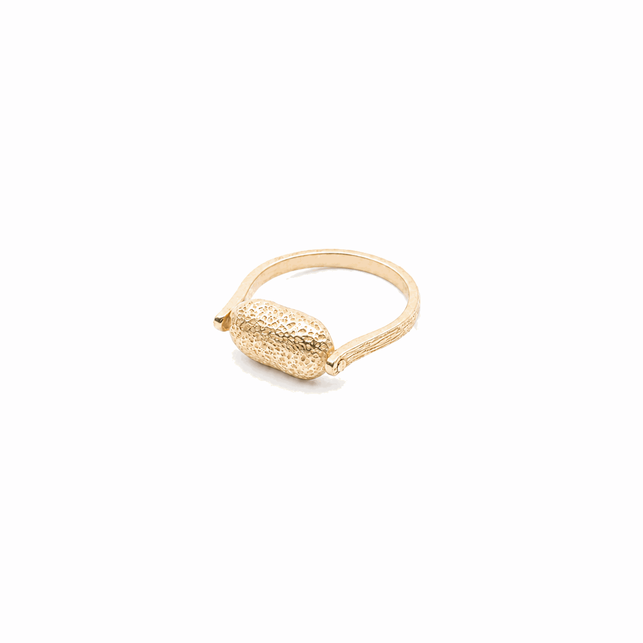 Kali rectangle hinge gold ring