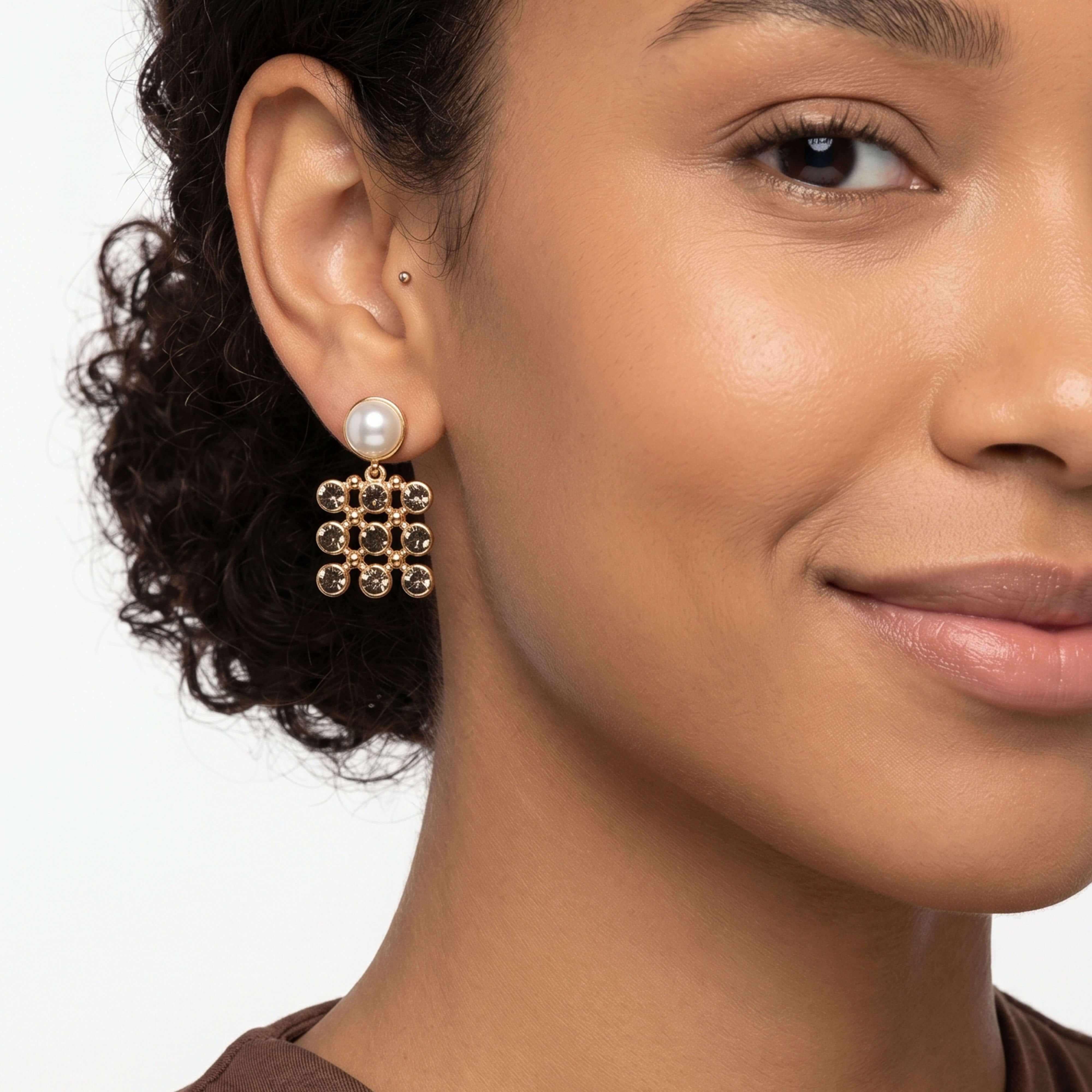 Fleur Semi-precious stone earrings