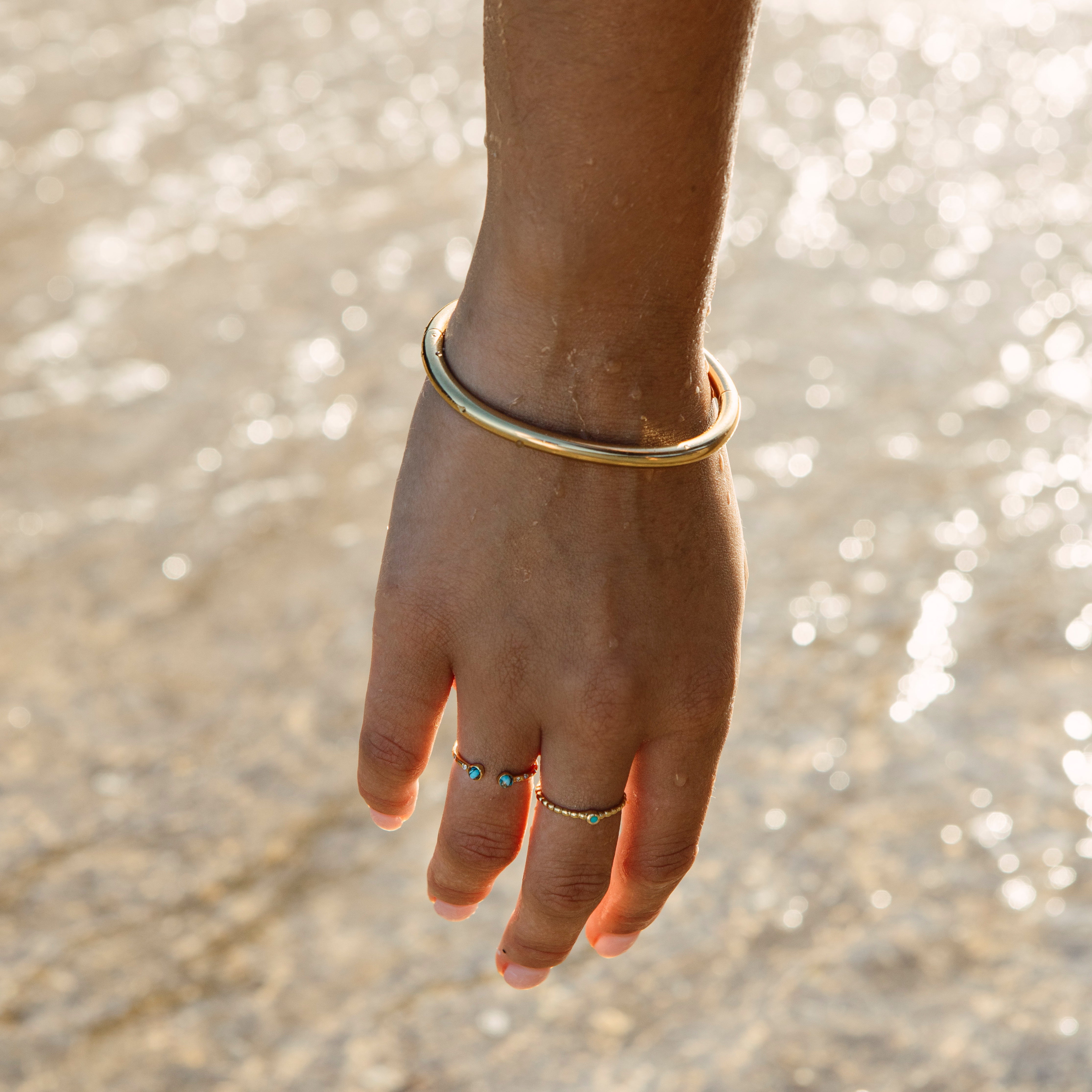Gold Monda Waterproof Bangle - Jewellery | Mezi | MEZI