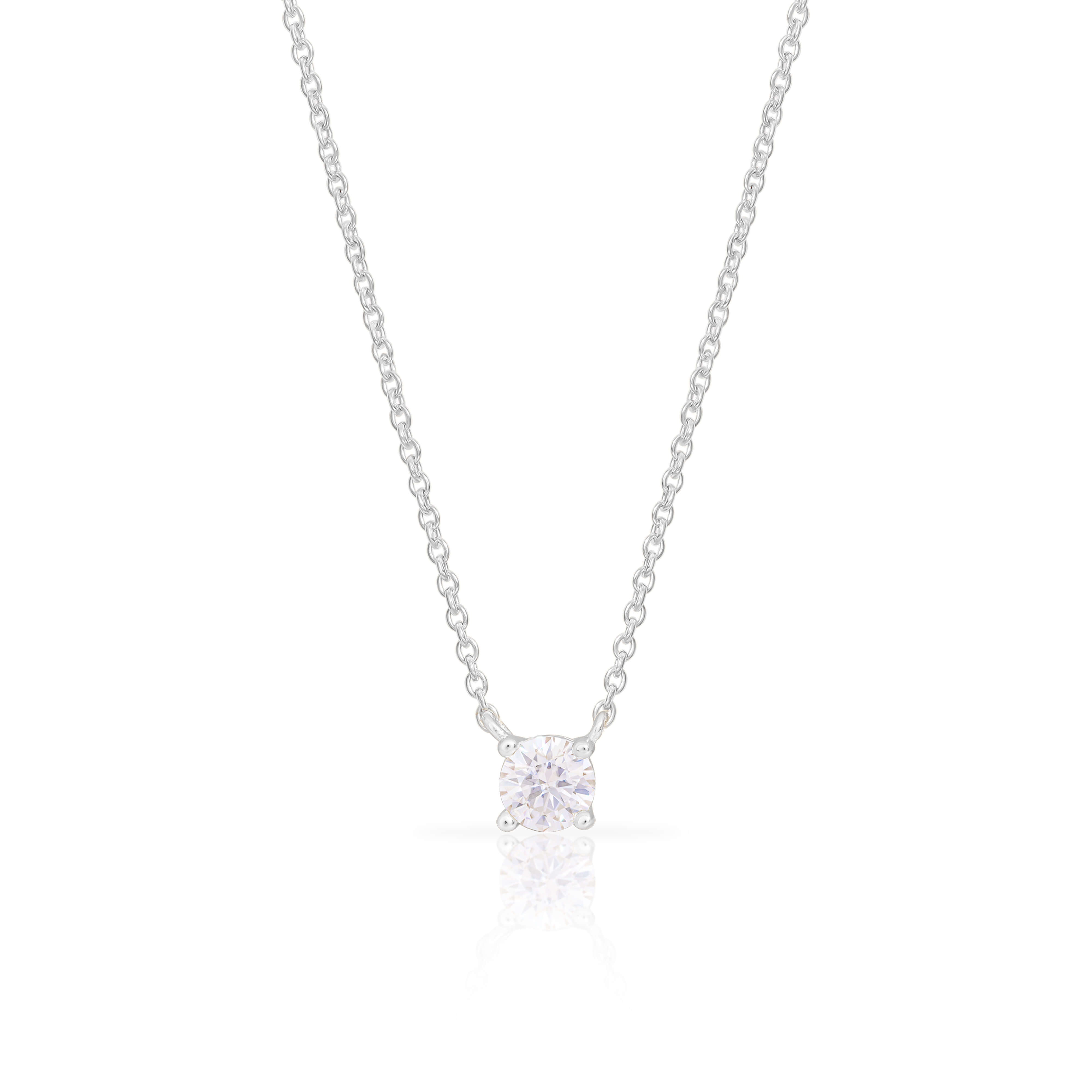 Luz Moissanite Round Pendant