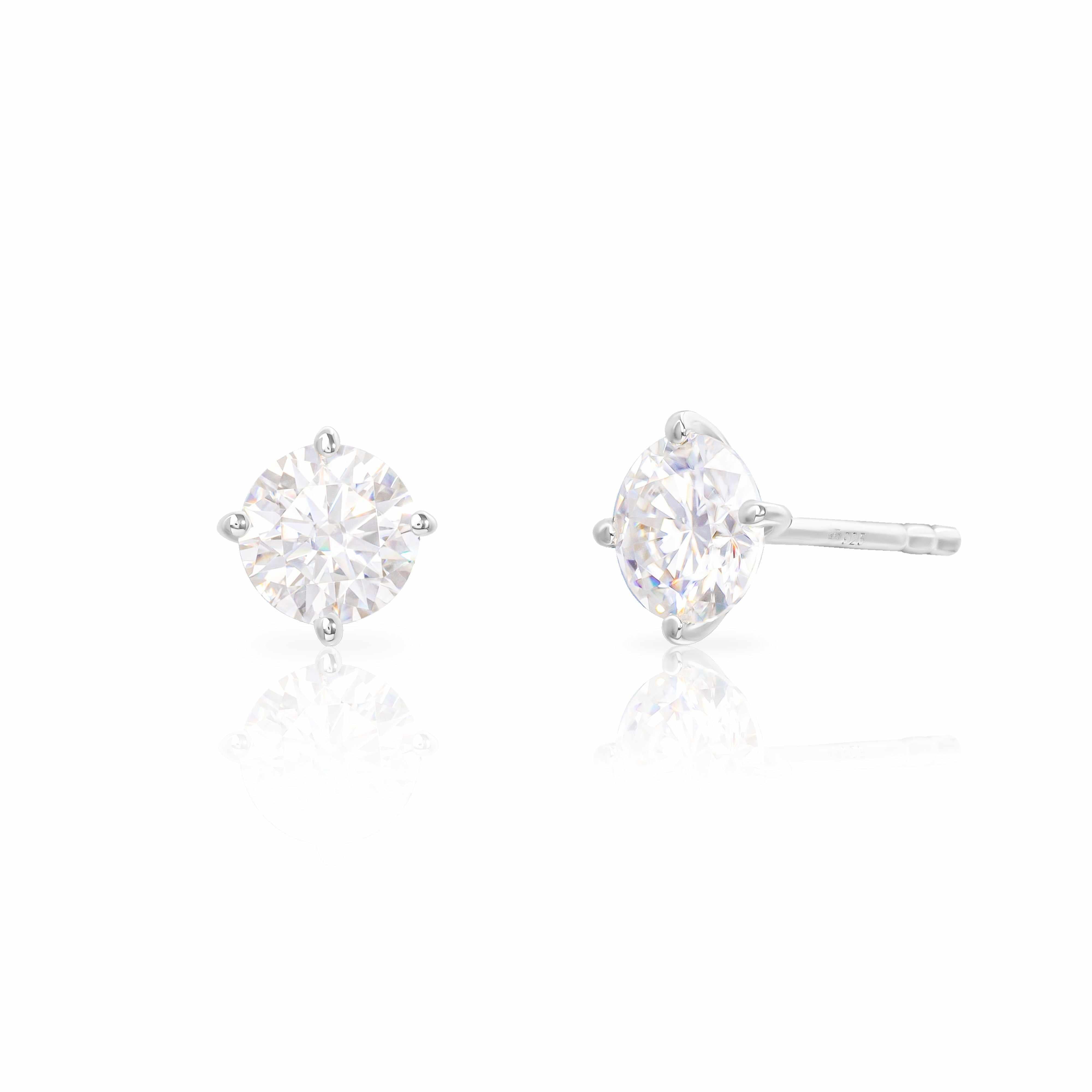 Brila Moissanite Stud Earrings