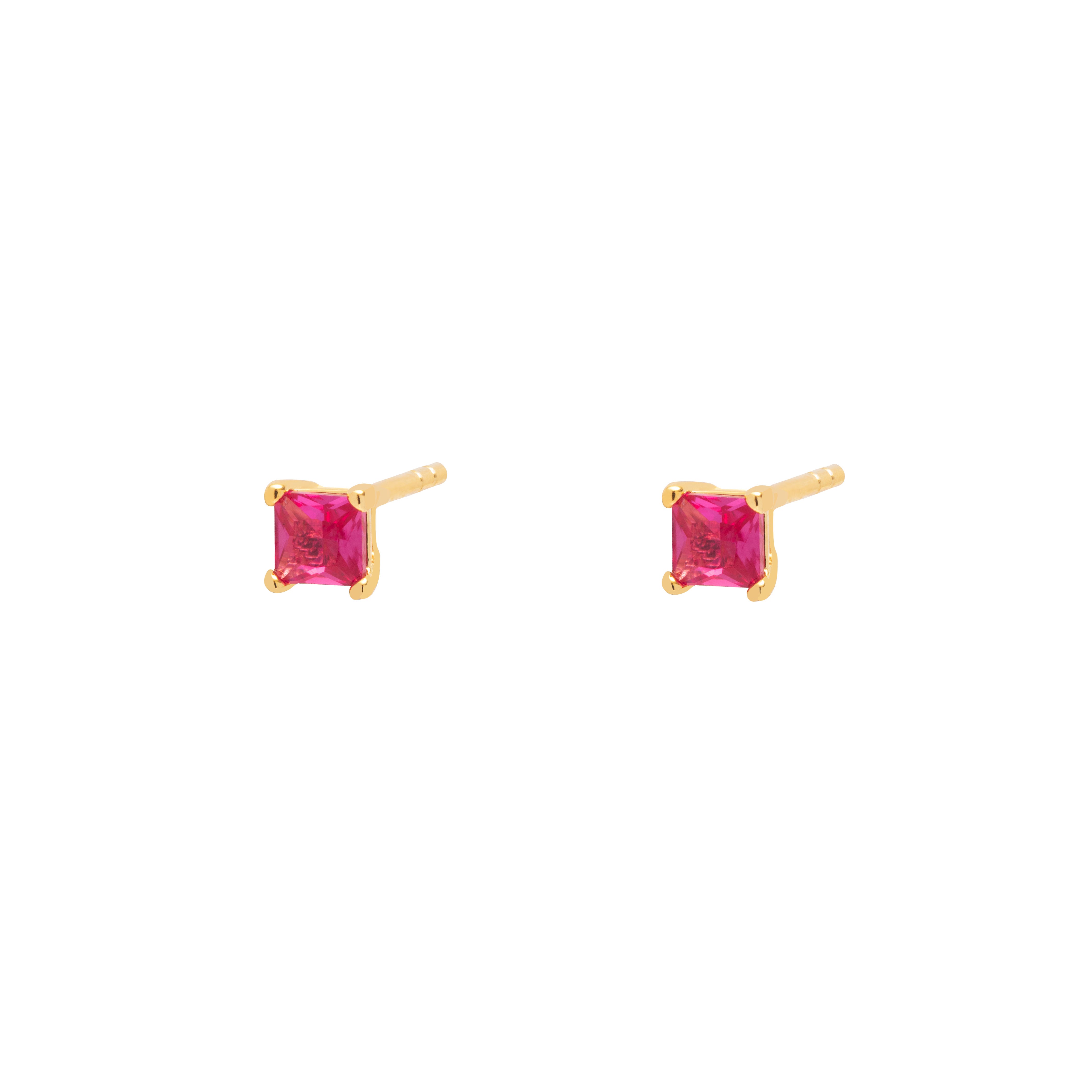 Noam crystal gold studs | MEZI