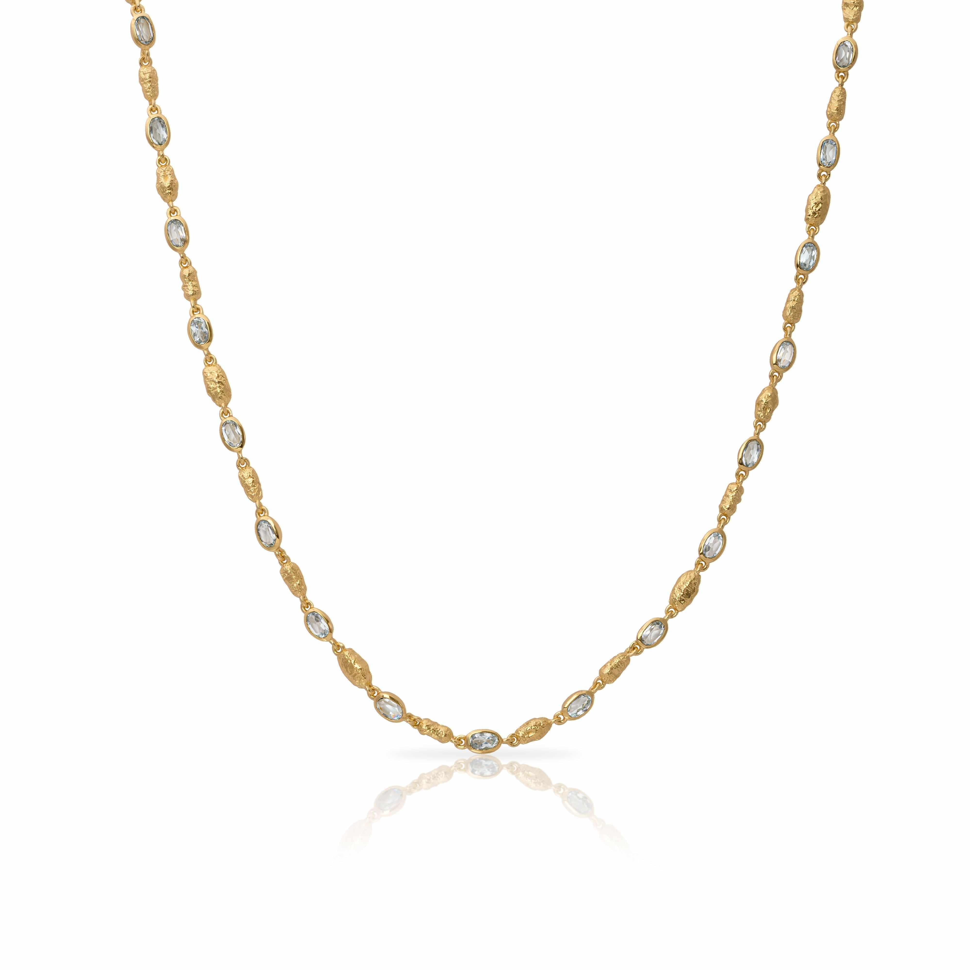 Azhar natural precious stone necklace