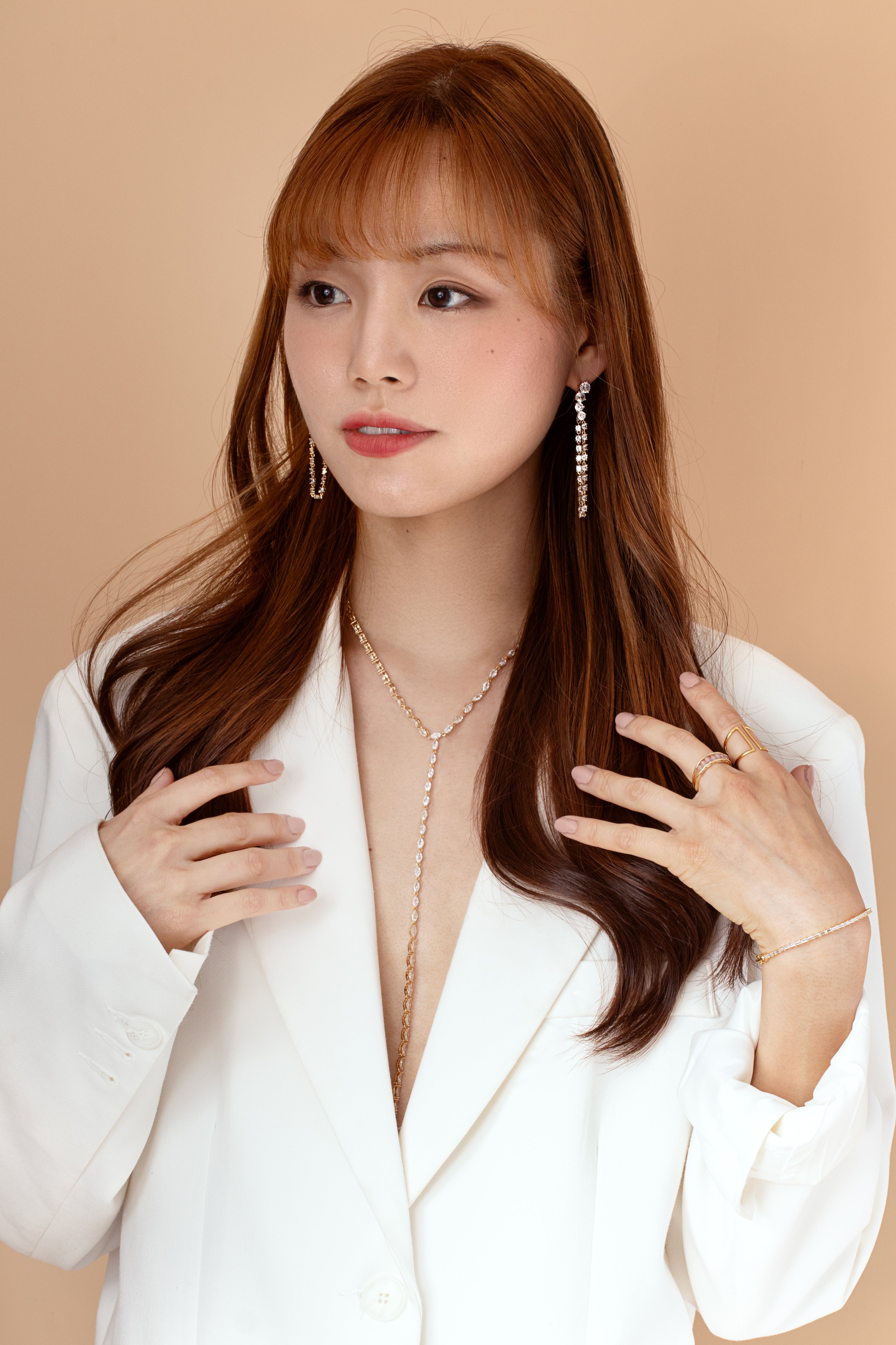 Kavish crystal drop earrings | MEZI