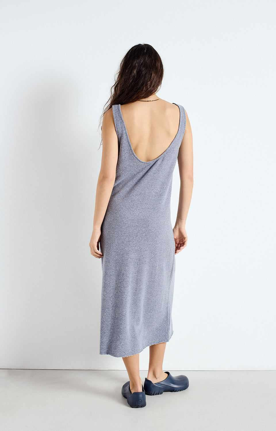 American Vintage AV LE VESTIAIRE OFY14AE25 ROBE LONGUE DROITE DEBARDEUR COL BATEAU