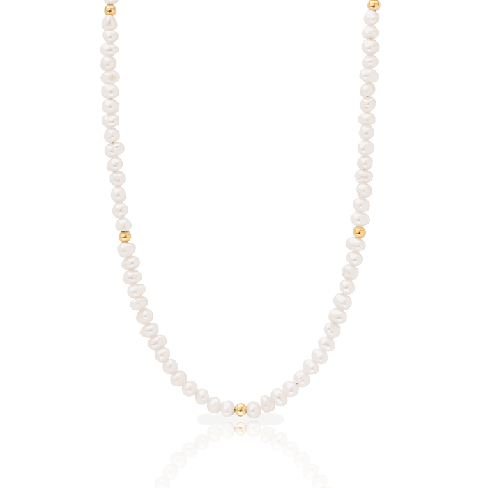 Klara Gold Vermeil Semi Precious Necklace | MEZI | MEZI