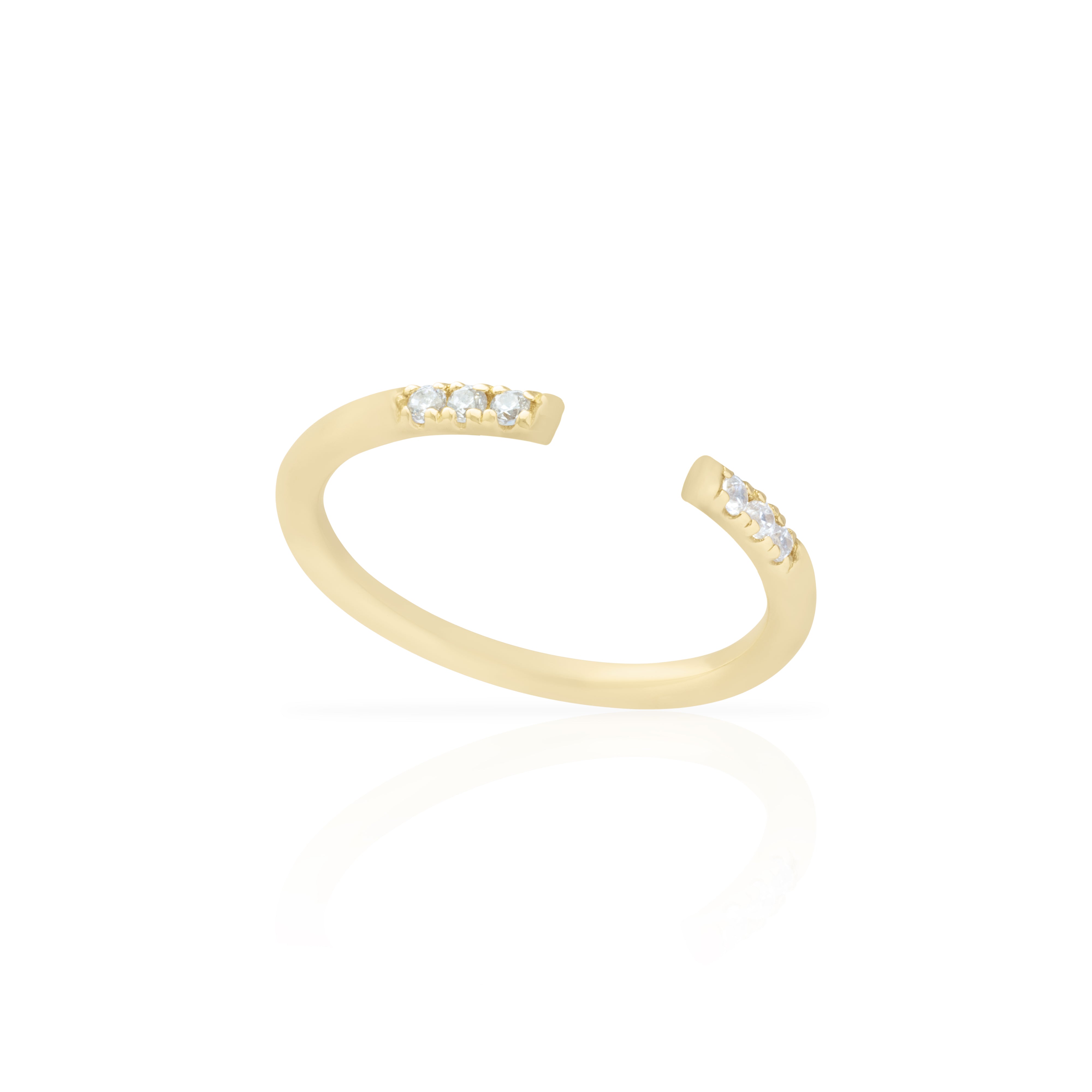 Vivi Crystal Open Ring