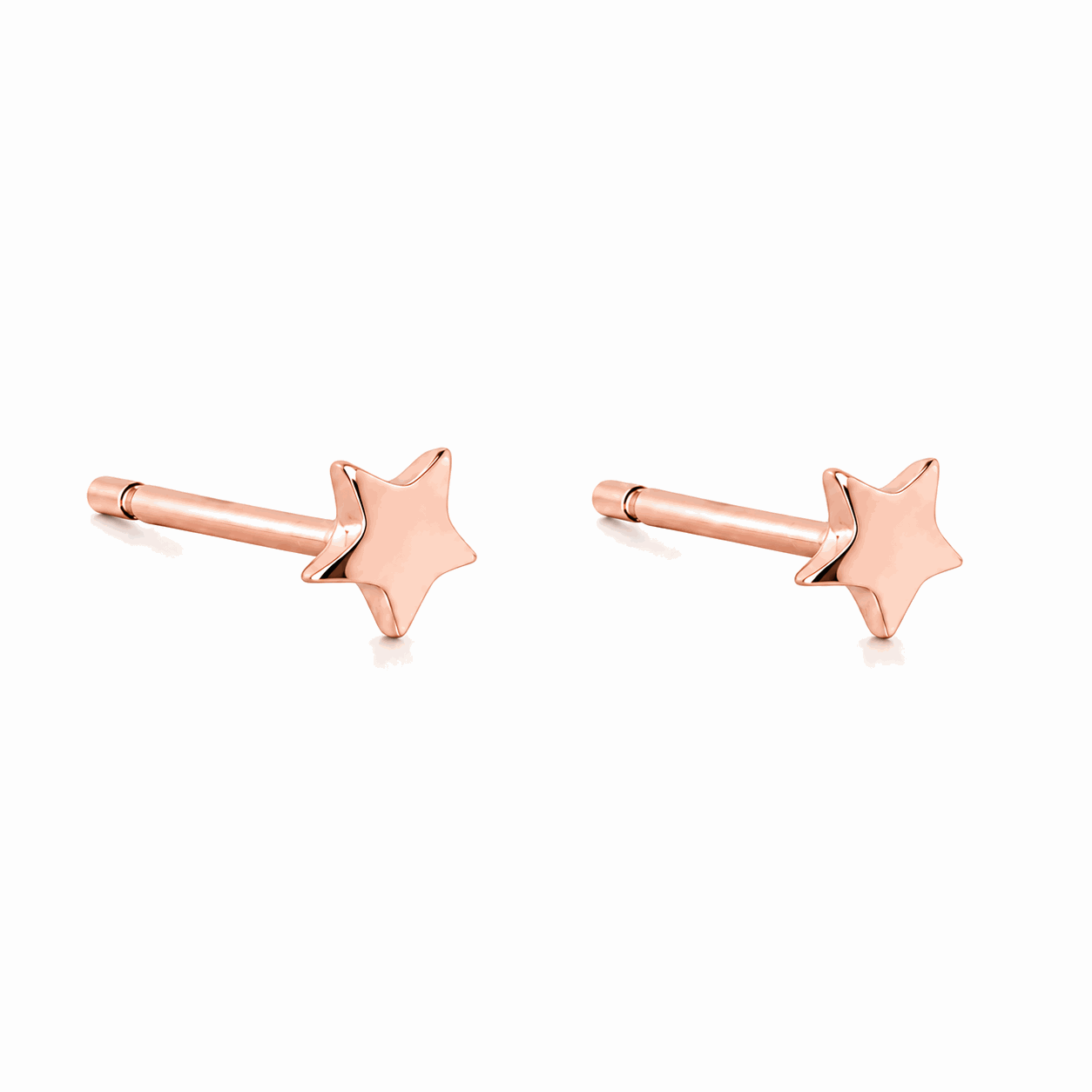 Star plain mini studs