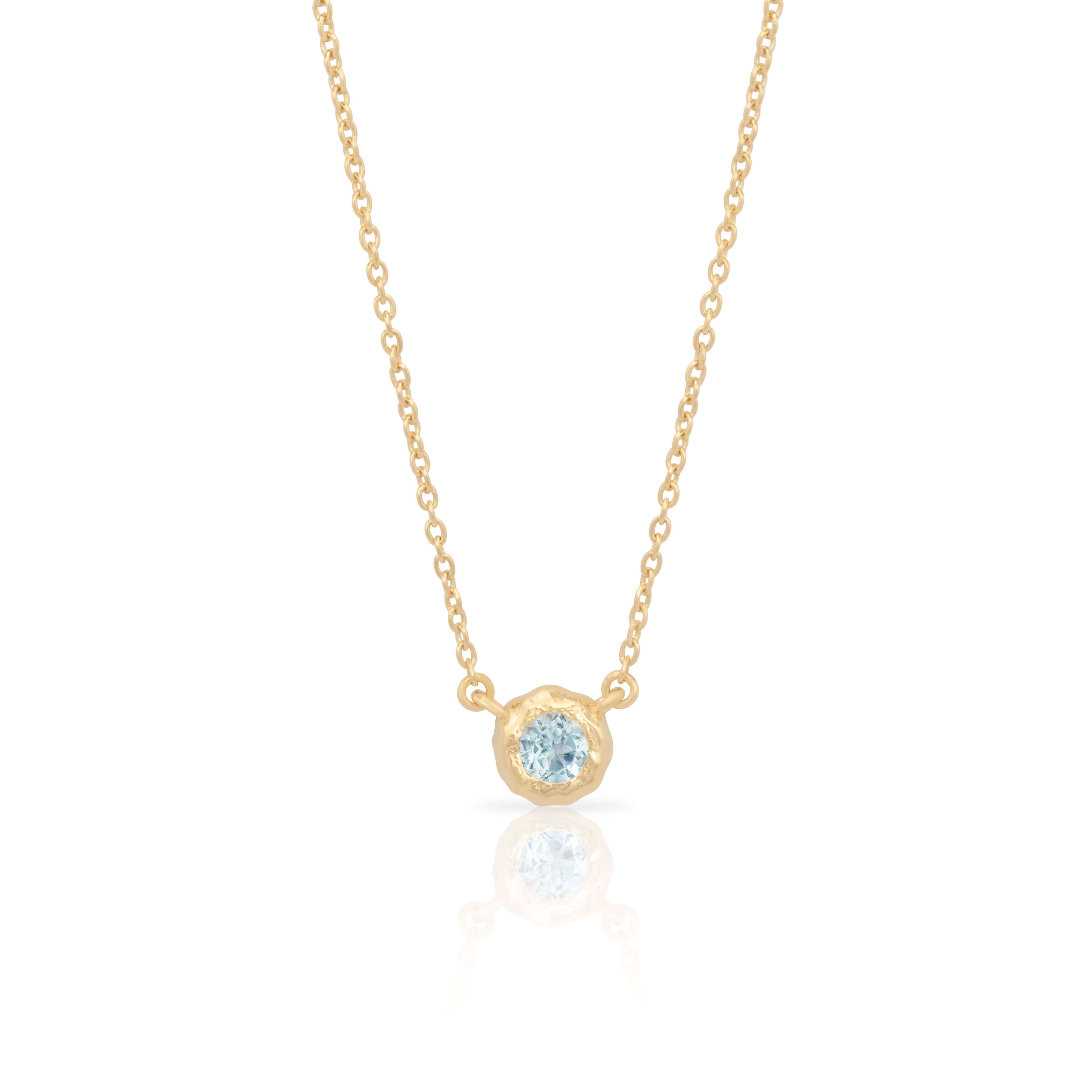 Auric moissanite necklace