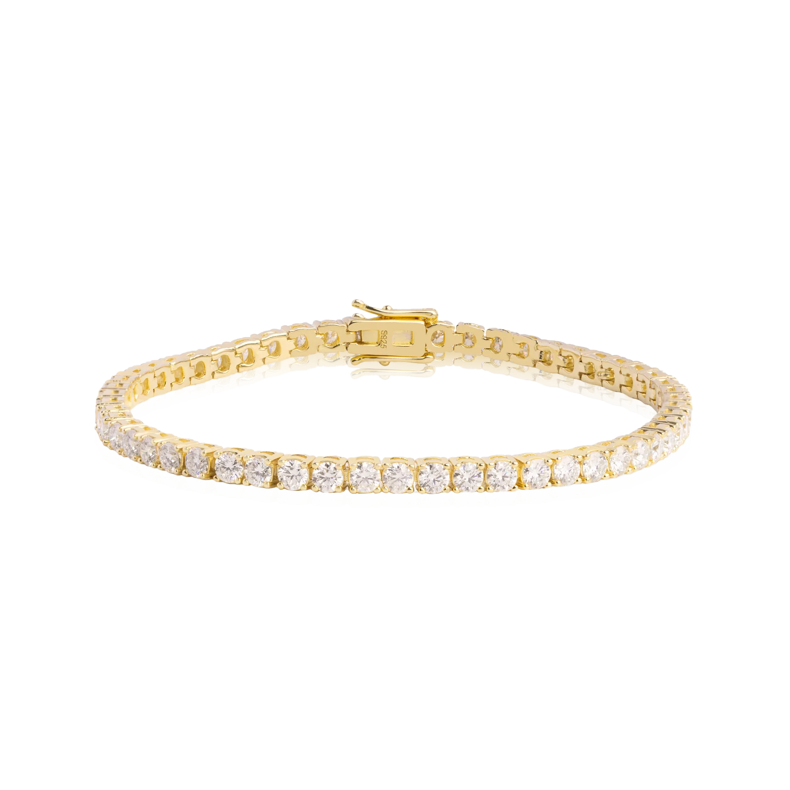 Stellar Moissanite sterling silver tennis bracelet