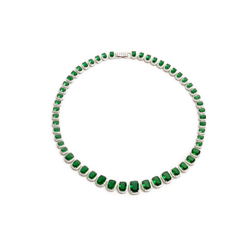 Tamira crystal tennis necklace