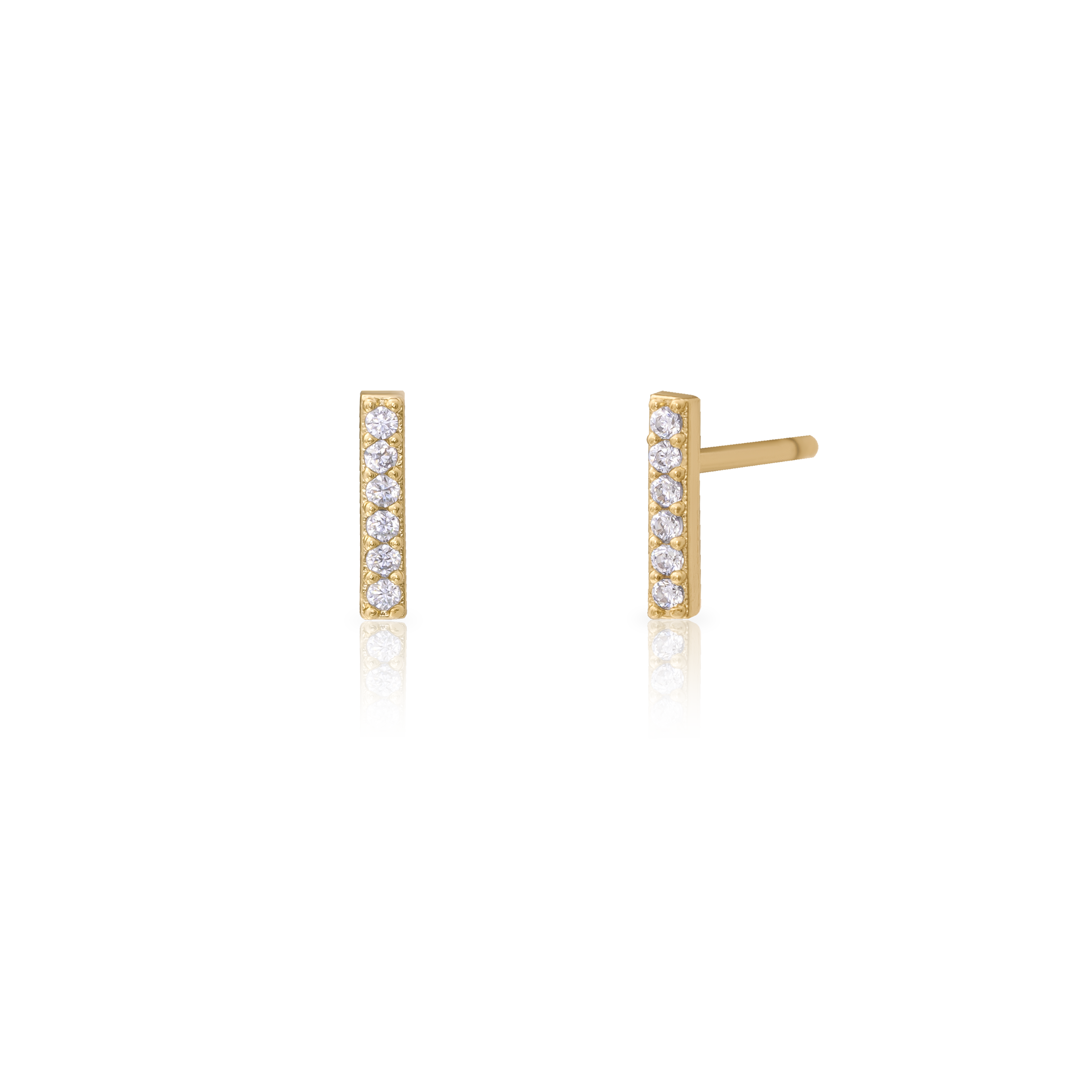 Tilly crystal bar studs