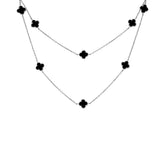 Clover long necklace