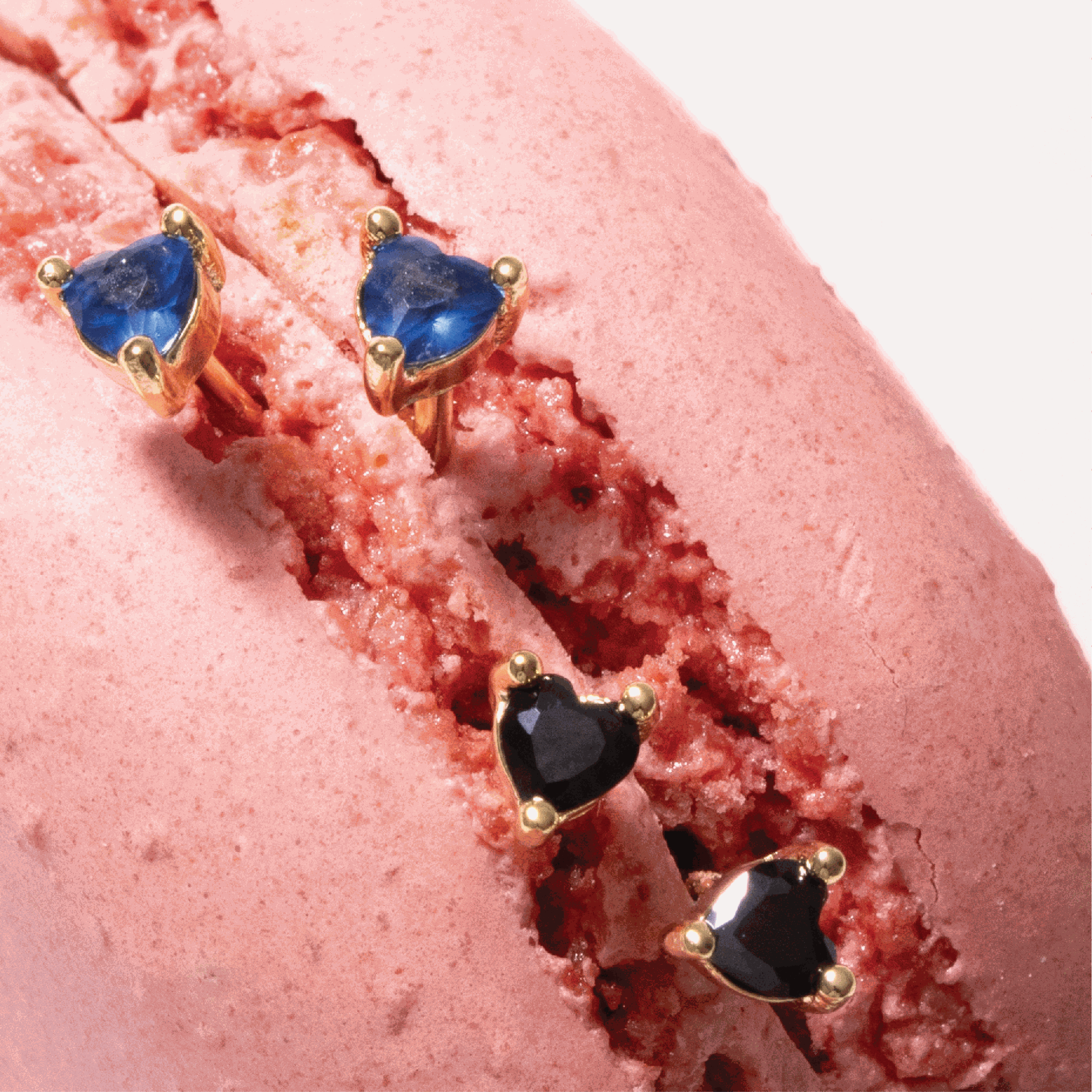 Herz heart studs