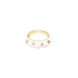 Agata enamel ring