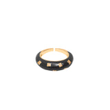 Agata enamel ring