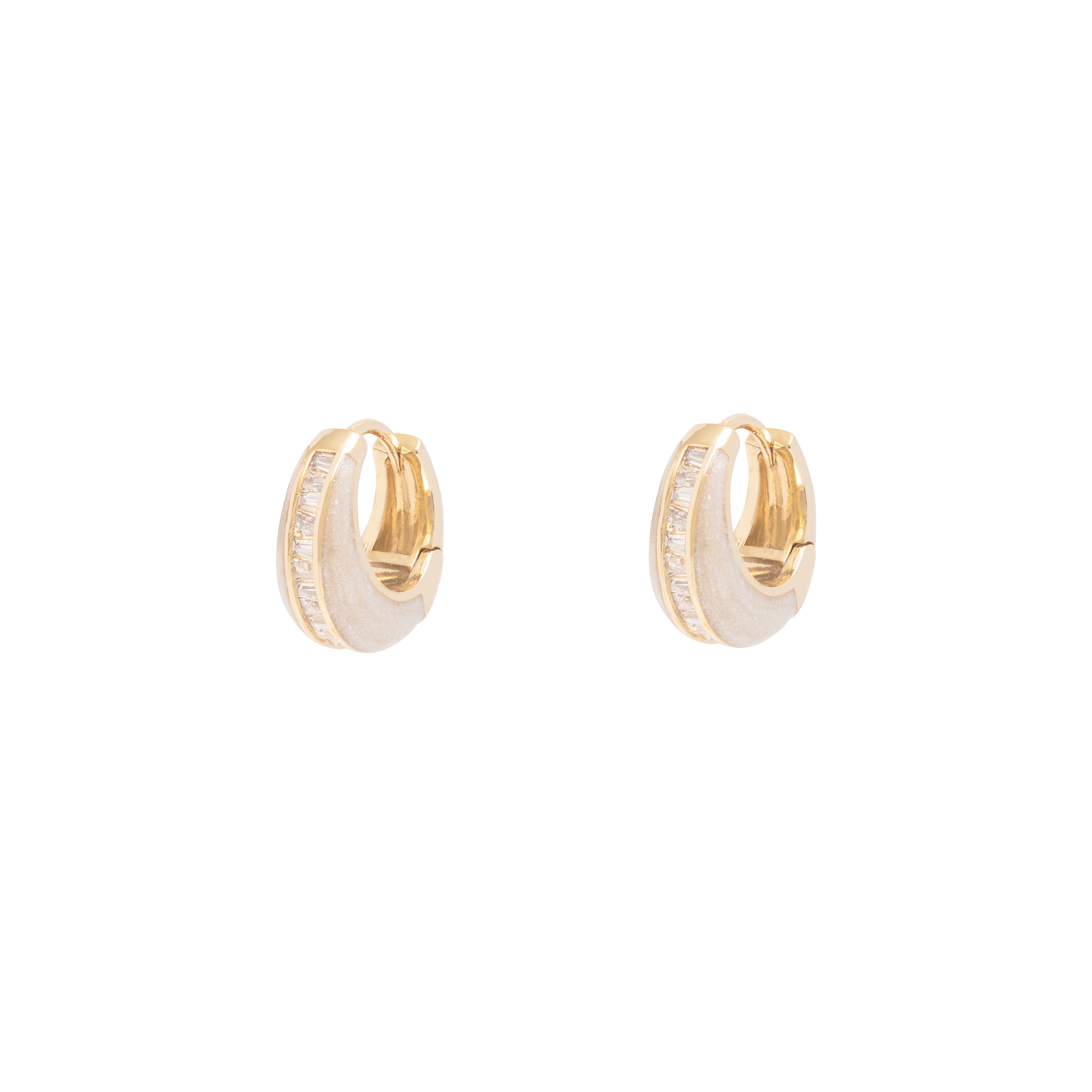 Astina crystal hoop earrings | MEZI