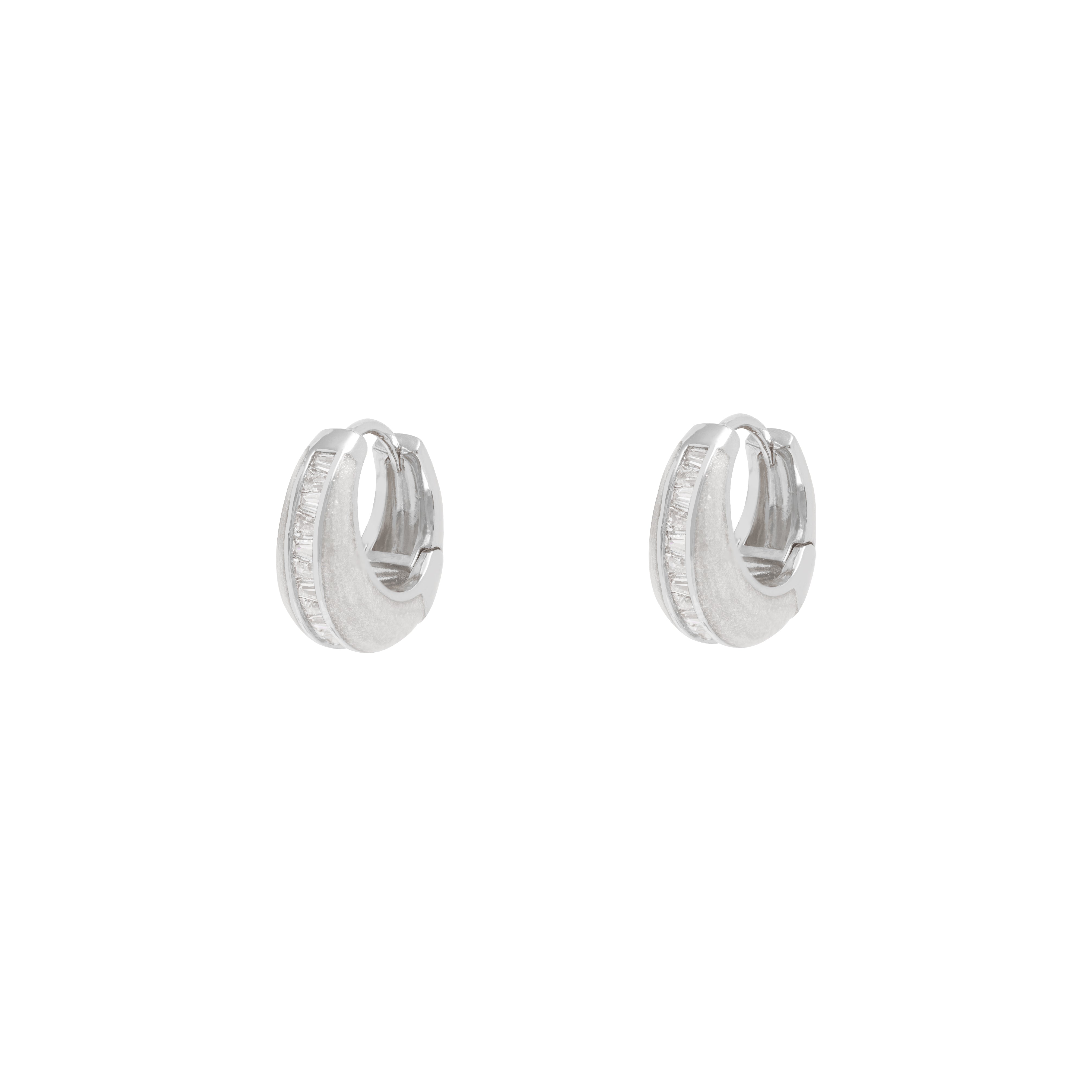 Astina crystal hoop earrings | MEZI