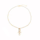Neva freshwater pearl semi-precious stone necklace