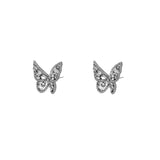 Butterfly crystal studs