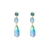 Cai tear drop crystal earrings