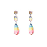 Cai tear drop crystal earrings