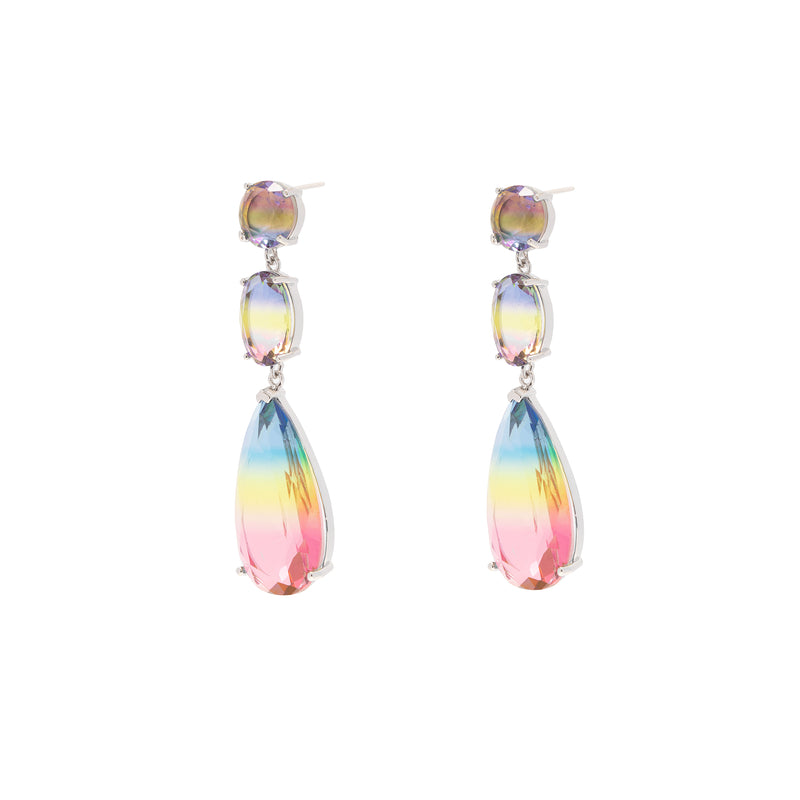 Cai tear drop crystal earrings