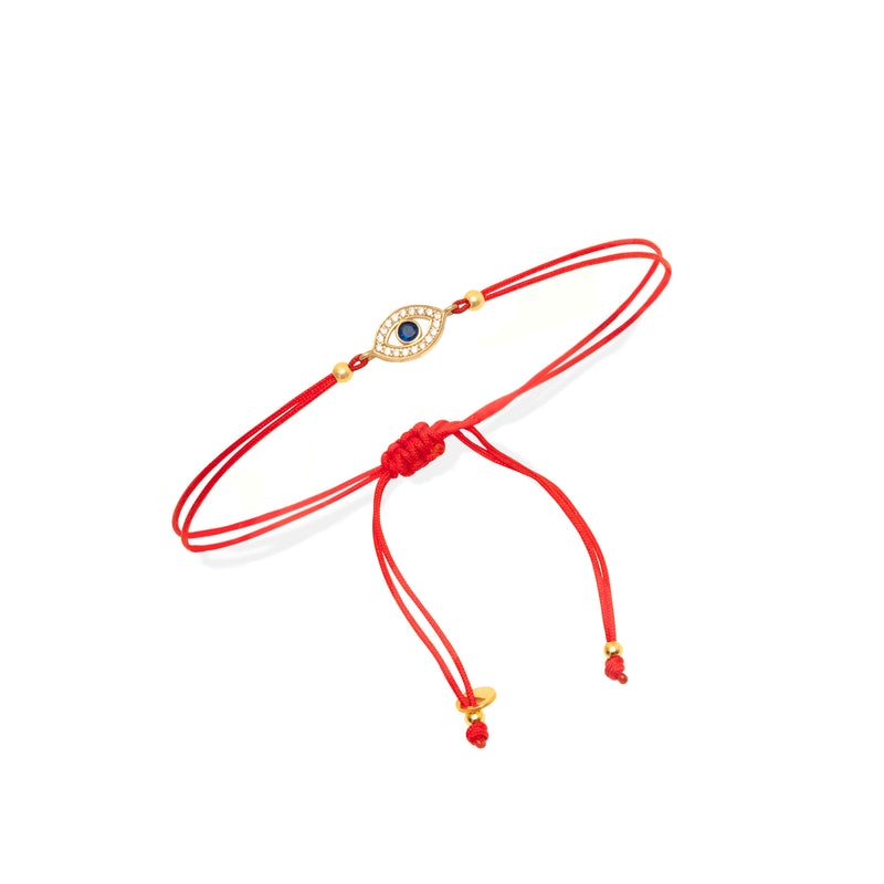 Celek evil eye crystal thread bracelet