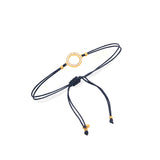 Circle crystal thread bracelet