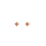 Clover coloured crystal stud earrings