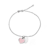 Cupid heart enamel bracelet