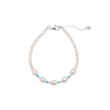 Dalett freshwater pearl & Turquoise bracelet