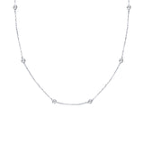 Dena eyelet crystal necklace