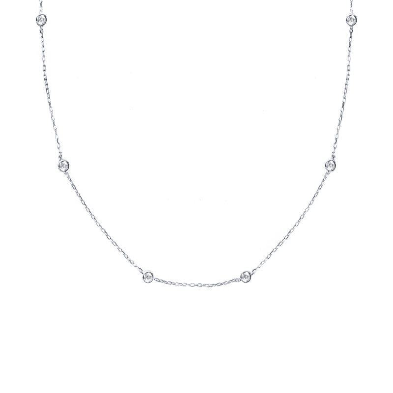 Dena eyelet crystal necklace