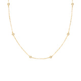 Dena eyelet crystal necklace