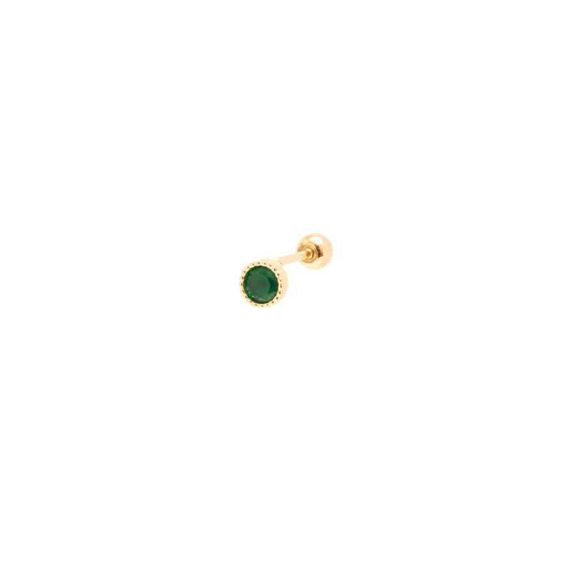 Vilie emerald 14k gold Labret