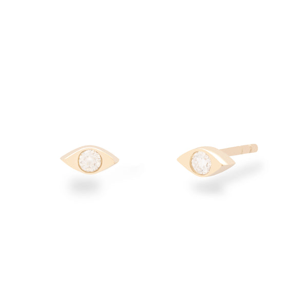 Evil eye diamond stud earring (PRE-ORDER)